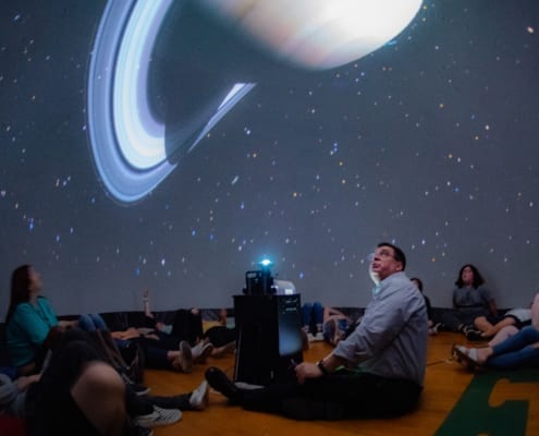 A StarLab Demo at Yulee Middle School Gymnasium